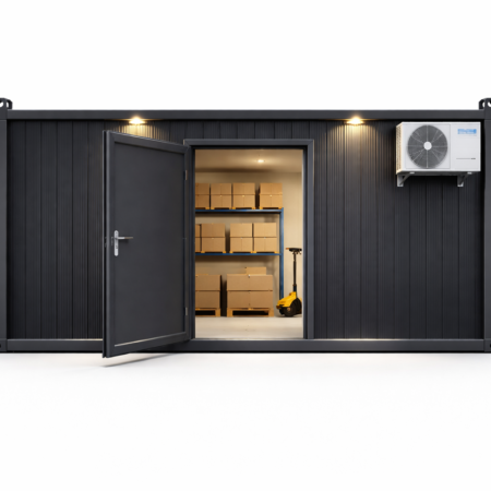 Container de depozit modular organizat