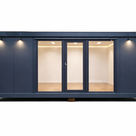 Unit modular modern cu uși din sticlă