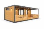 Cabină modulară modernă cu terasă