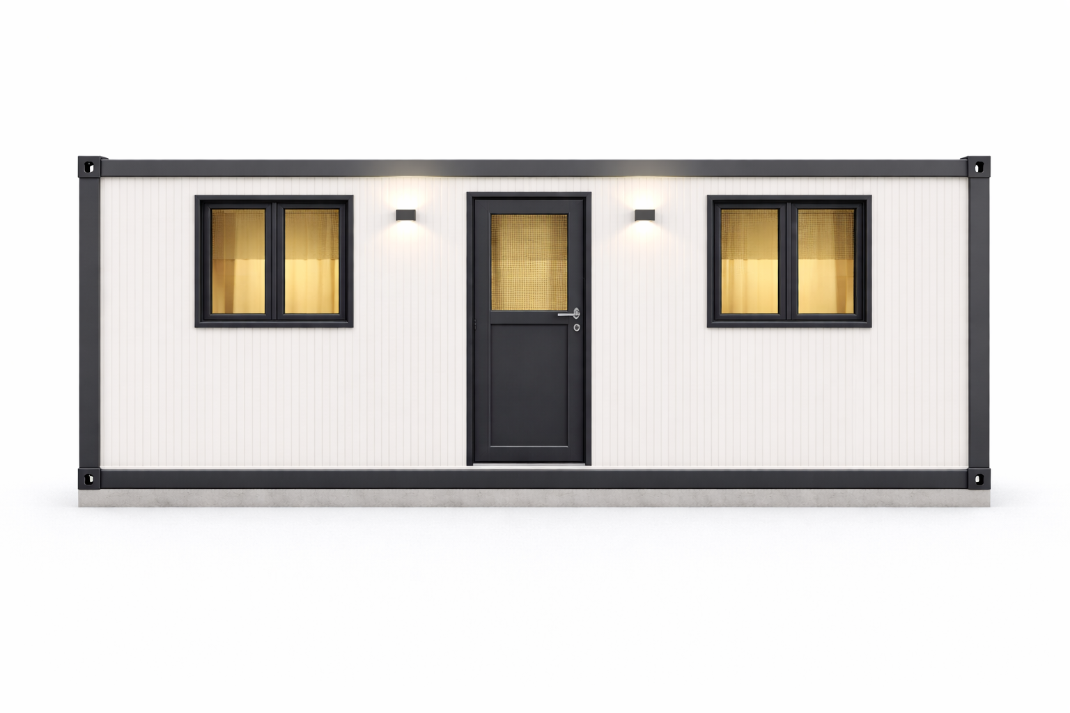 Clădire modulară modernă și simetrică Clădire modulară modernă și simetrică